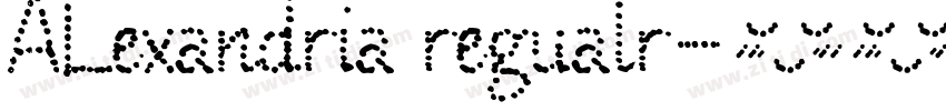 ALexandria regualr字体转换